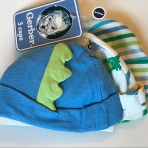 Newborn boy hat lot- dinosaur- new with tags